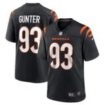 Jeffrey Gunter Cincinnati Bengals  Game Player Jersey - Black