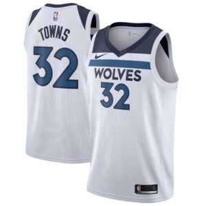 Karl-Anthony Towns Minnesota Timberwolves Swingman Jersey White - Association Edition