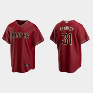 Men's Arizona Diamondbacks #31 Ian Kennedy Red Alternate Jersey