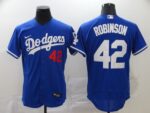Men's Los Angeles Dodgers #42 Jackie Robinson Blue Stitched Flex Base  Jersey