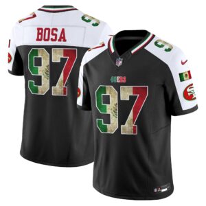 Nick Bosa # 97 San Francisco 49ers Mexico Vapor Limited Jersey V4 - All Stitched