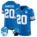 Barry Sanders #20 Detroit Lion 2025 Michigan & 90th Year Patch Vapor Jersey - All Stitched