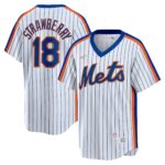 Men's New York Mets Darryl Strawberry  White Home Cooperstown Collection Player Jersey