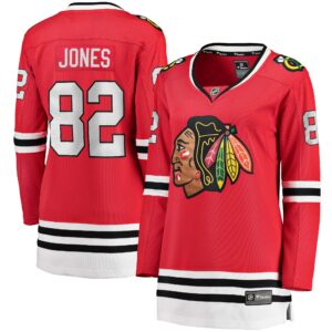 Caleb Jones Chicago Blackhawks Women's Breakaway Player Jersey - Red