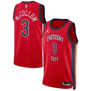 CJ McCollum New Orleans Pelicans  Unisex Swingman Jersey - Red - Statement Edition