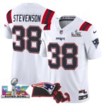 Rhamondre Stevenson #38 New England Patriots Super Bowl LX Patch Vapor Limited Game Jersey - All Stitched