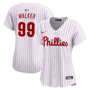 Women's Philadelphia Phillies Taijuan Walker #99 White Home Limited Player Jersey