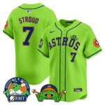 CJ Stroud #7 Houston Astros Orbit Patch Vapor Premier Limited Jersey V3 - All Stitched