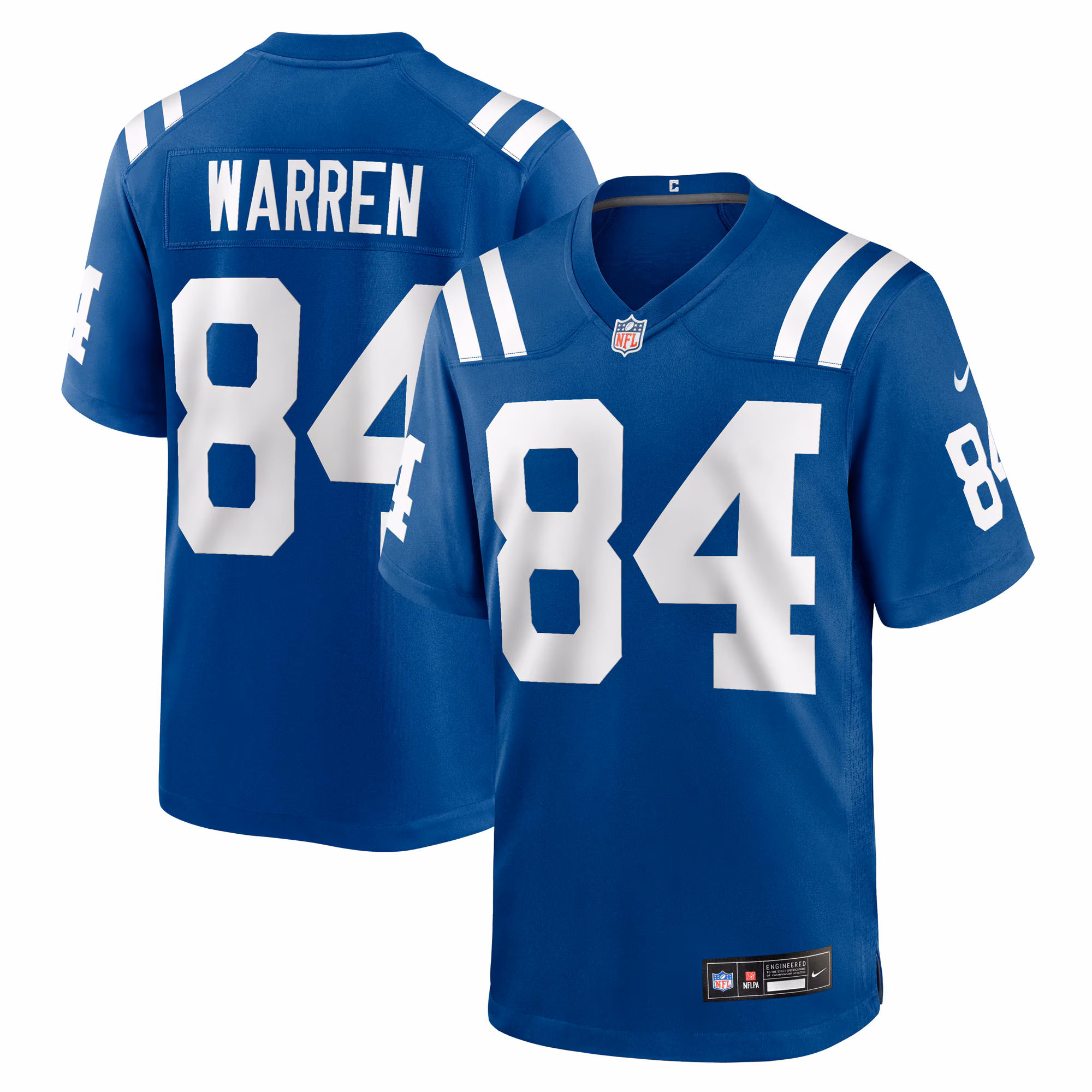 Tyler Warren #84 Indianapolis Colts 2025 Draft First Round PickGame Jersey - Royal