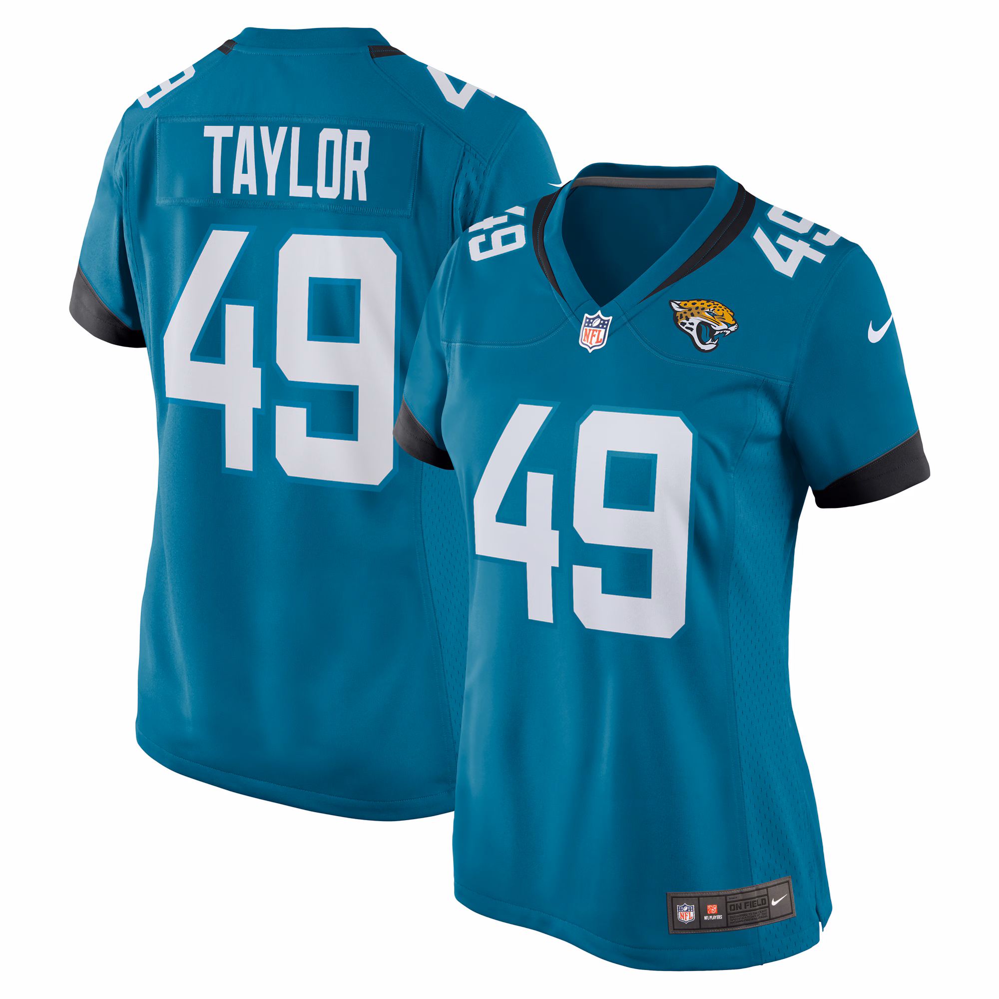Leonard Taylor Jacksonville Jaguars Women's  Game Jersey -  Teal