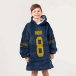 Kid J.J 8 Green Bay Football Unisex Blanket Hoodie