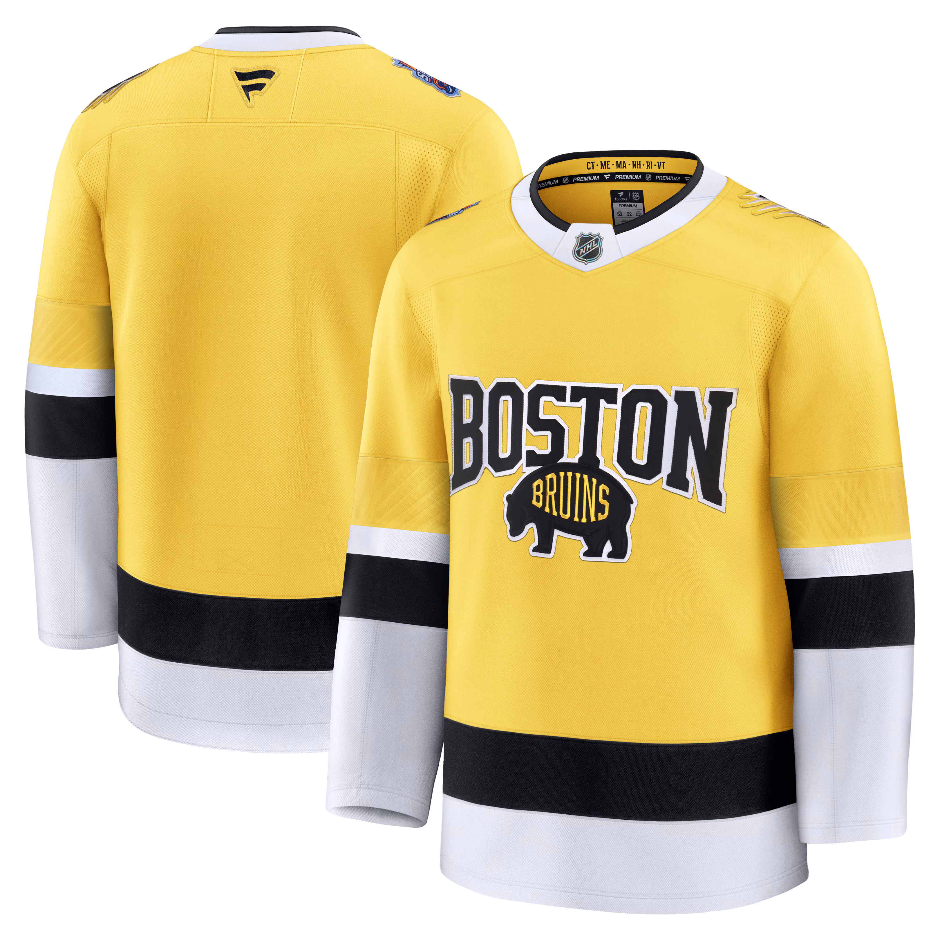 Boston Bruins  Fanatics Gold 2026 NHL Stadium Series Premium Custom #00 Jersey