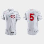 Men's Cincinnati Reds #5 Johnny Bench 2022 Field of Dreams Flex Base Jersey - White