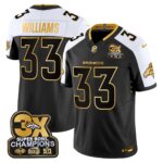 Javonte Williams Denver Broncos-Time Champions Patch Gold Vapor Limited Jersey - All Stitched