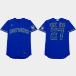 Willy Adames Nickname Brewers 2021 Players Weekend The Kid Royal Men's Jersey