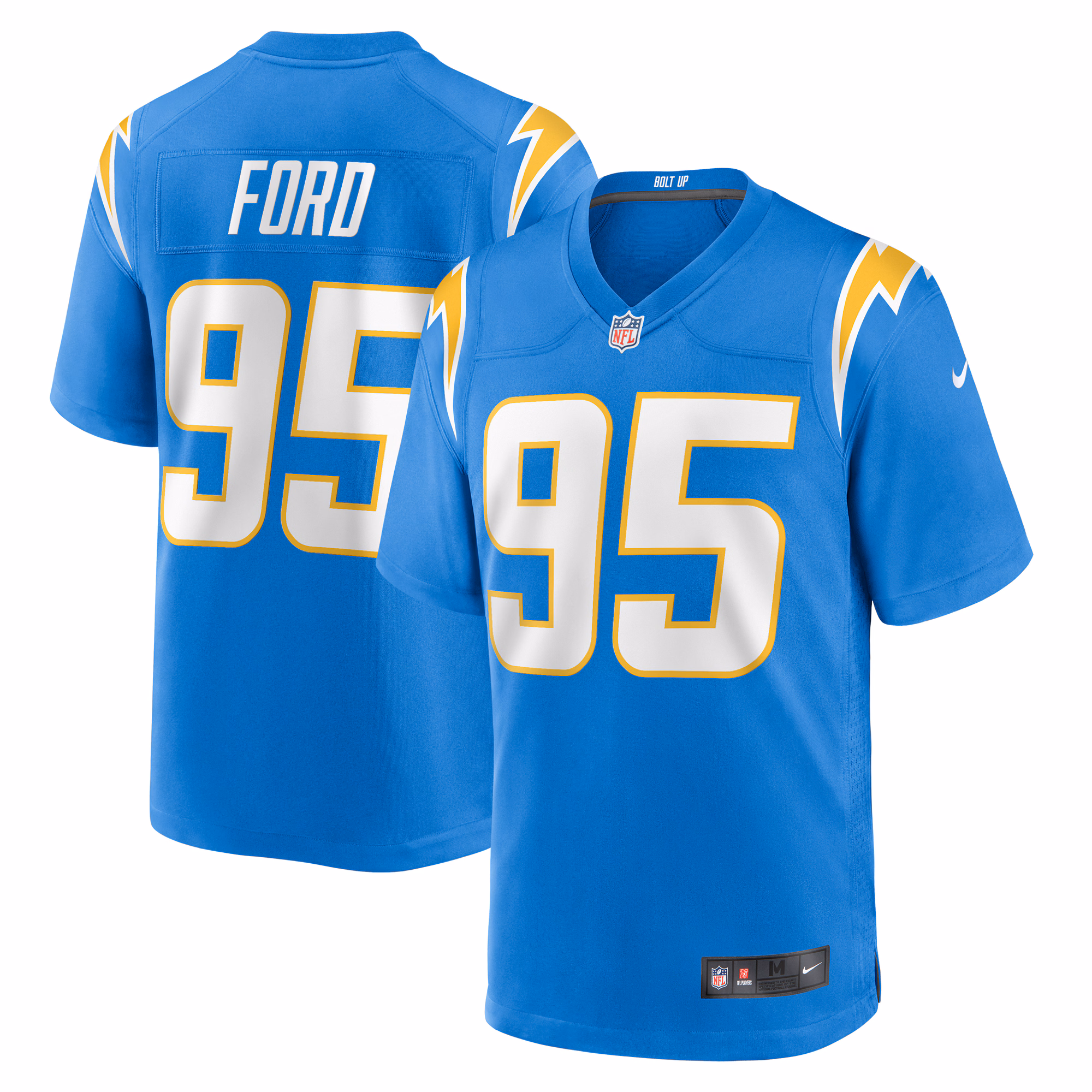 Poona Ford Los Angeles Chargers  Game Jersey -  Powder Blue