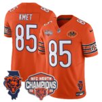 Cole Kmet #85 Chicago Bears CHI 2025 NFC North Champions Patch Jersey V2 - All Stitched