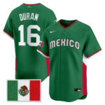 Jarren Duran #16 Mexico Baseball 2026 World Baseball Classic Home Stadium Jersey - Green