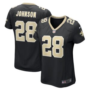 Lonnie Johnson New Orleans Saints Women's Game Player Jersey - Black