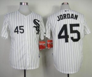 Chicago White Sox #45 Michael  Stitched White Black Strip Jersey