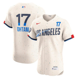 Men's Los Angeles Dodgers Shohei Ohtani Cream City Connect Elite Jersey