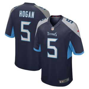 Kevin Hogan Tennessee Titans  Home Game Player Jersey - Navy
