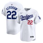 Men's Los Angeles Dodgers #22 Clayton Kershaw  White 2024 World Tour Seoul Series Home Limited Player Jersey