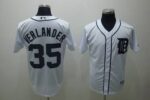 Detroit Tigers #35 Justin Verlander Stitched White Jersey