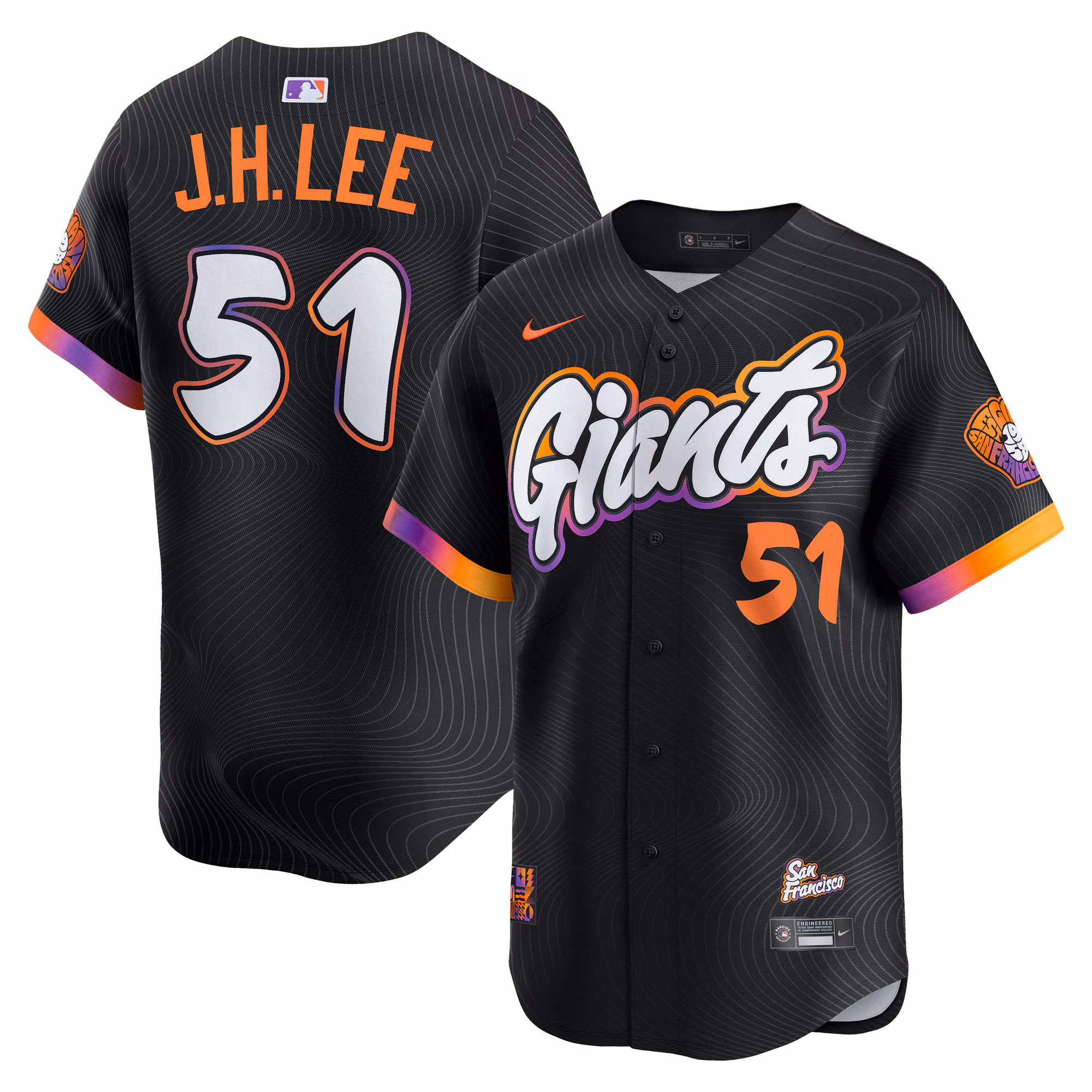 Men's San Francisco Giants Jung Hoo Lee #51 Black City Connect Limited Jersey