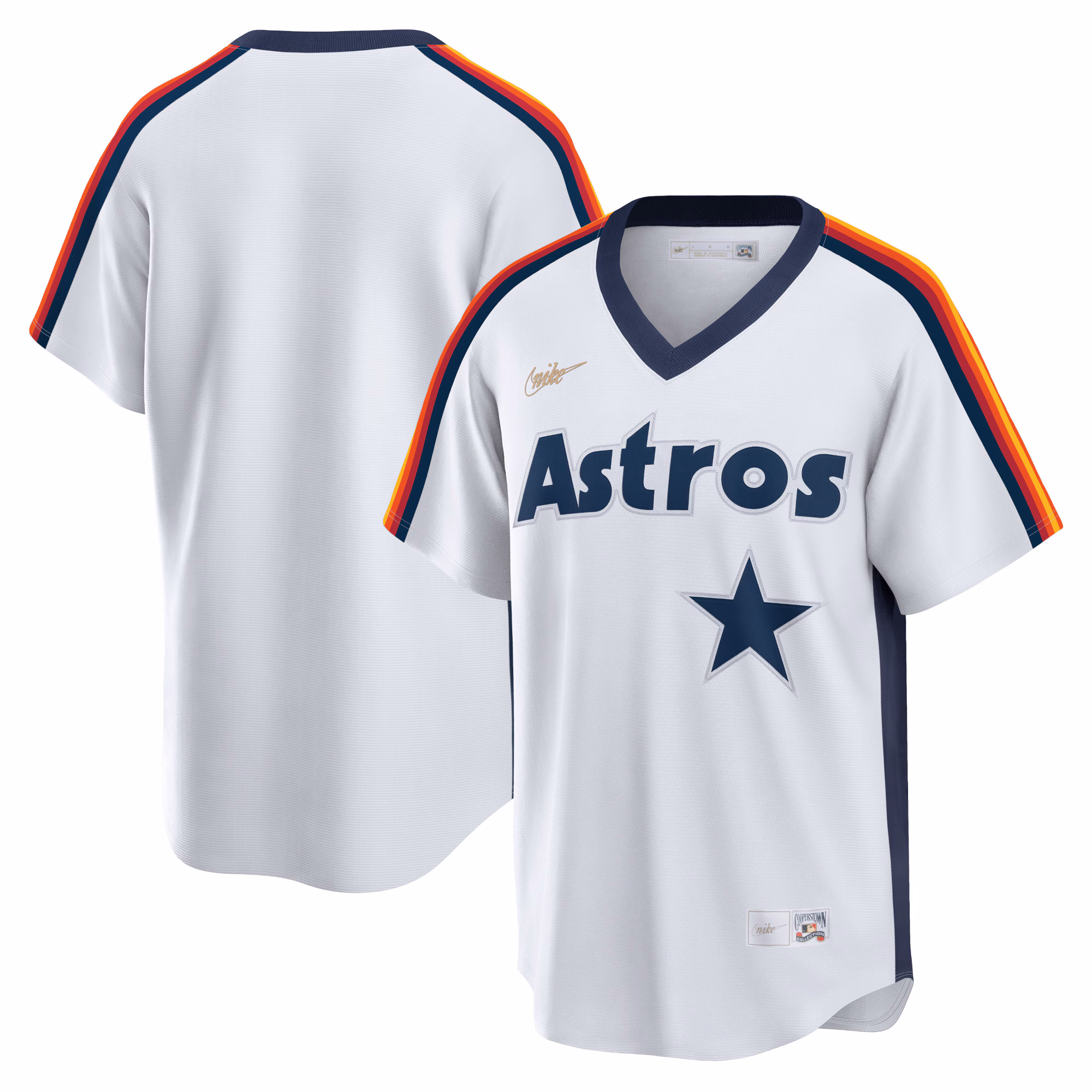 Houston Astros White Home Cooperstown Collection Player Jersey