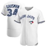 Men's Toronto Blue Jays #34 Kevin Gausman Flex Base White Home Jersey