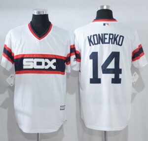 Chicago White sox #14 Paul Konerko White New Cool Base Alternate Home Stitched Jersey