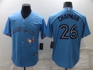 Men's Toronto Blue Jays #26 Matt Chapman Light Blue Cool Base Alternate Team Jersey