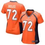 Garett Bolles Denver Broncos  Women's Game Jersey - Orange