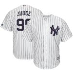 New York Yankees #99 Aaron Judge White Strip New Cool Base 2018 Stars And Stripes Stitched Jersey