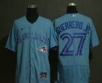 Men's Toronto Blue Jays #27 Vladimir Guerrero Jr. Blue Stitched Flex Base  Jersey