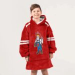 Kid 1 Nebraska Football Unisex Blanket Hoodie