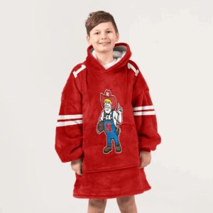 Kid 1 Nebraska Football Unisex Blanket Hoodie