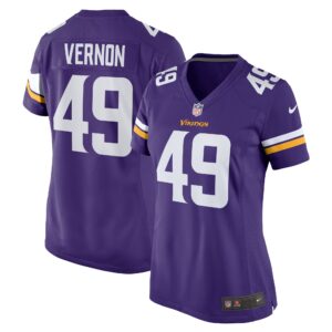 Seth Vernon Minnesota Vikings Women's Game Jersey -  Purple