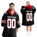 Adult Custom Blanket Hoodie Georgia Inspired Color