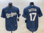 Men's Los Angeles Dodgers #17  Blue Shohei Ohtani Jersey
