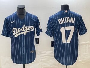 Men's Los Angeles Dodgers #17  Blue Shohei Ohtani Jersey