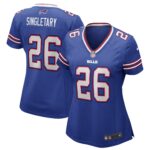 Devin Singletary Buffalo Bills  Women's Game Jersey - Royal
