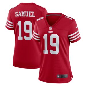 Deebo Samuel San Francisco 49ers  Women's Team Game Player Jersey - Scarlet
