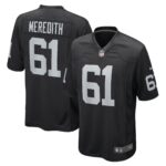 Meredith Las Vegas Raiders  Game Player Jersey - Black