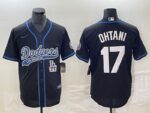 Men's Los Angeles Dodgers #17  Black Shohei Ohtani Jersey