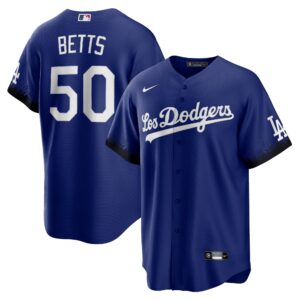 Men's Los Angeles Dodgers Mookie Betts  Royal City Connect Replica Player Jersey