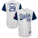 Team Italy #29 Francisco Cervelli White 2017 World Baseball Classic Stitched Jersey