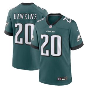 Brian Dawkins Philadelphia Eagles #20 Team Game Jersey - Midnight Green