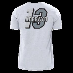 Bam Adebayo New Era Miami HEAT Mashup Name & Number White Tee